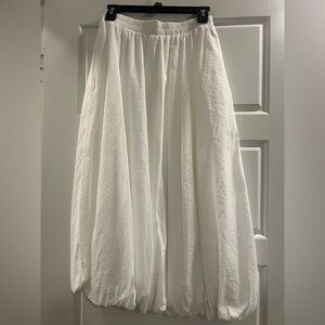 White Women's Bubble Skirt